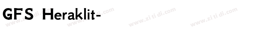 GFS Heraklit字体转换